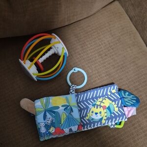 Infantino Crinkle Book And Rattle Toy